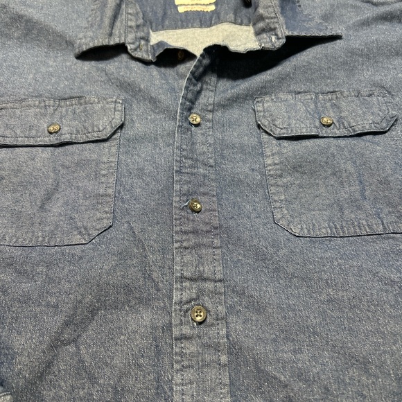 Wrangler Men's Dark Blue Button Down Shirt - Picture 2 of 4